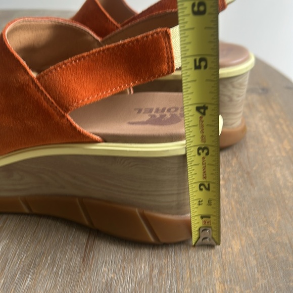 Sorel Joanie III Desert Sun Suede Wedge Platform Comfort Sling Back Sandals - Picture 15 of 17